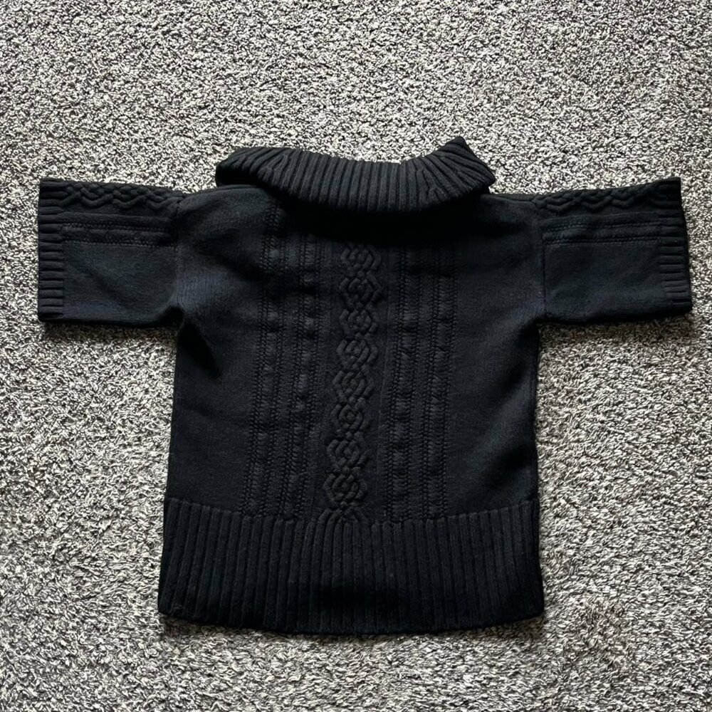 Banana Republic Cable Knit Sweater Womens XL 100% Extra Fine Merino Wool Knitted - Picture 5 of 8